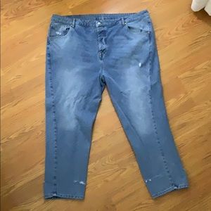 ASOS men’s plus 48x32 twisted seam distressed jean